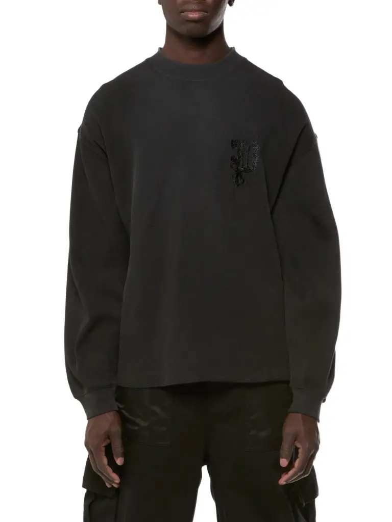 Purple Brand Men's Logo Cotton Sweatshirt