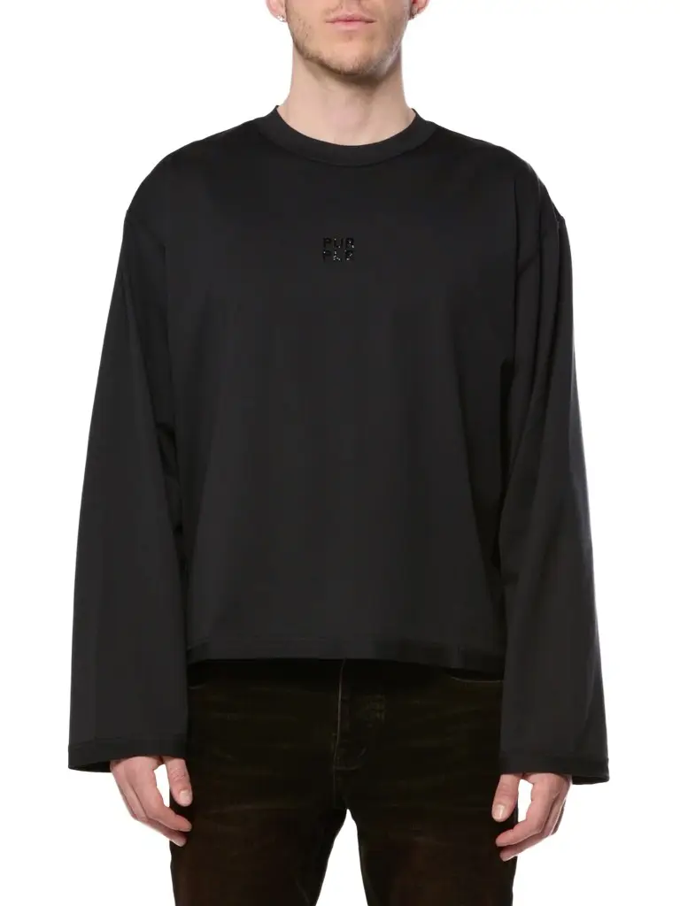 Men's Logo Cotton Long-Sleeve T-Shirt Men's Logo Cotton Long-Sleeve T-Shirt