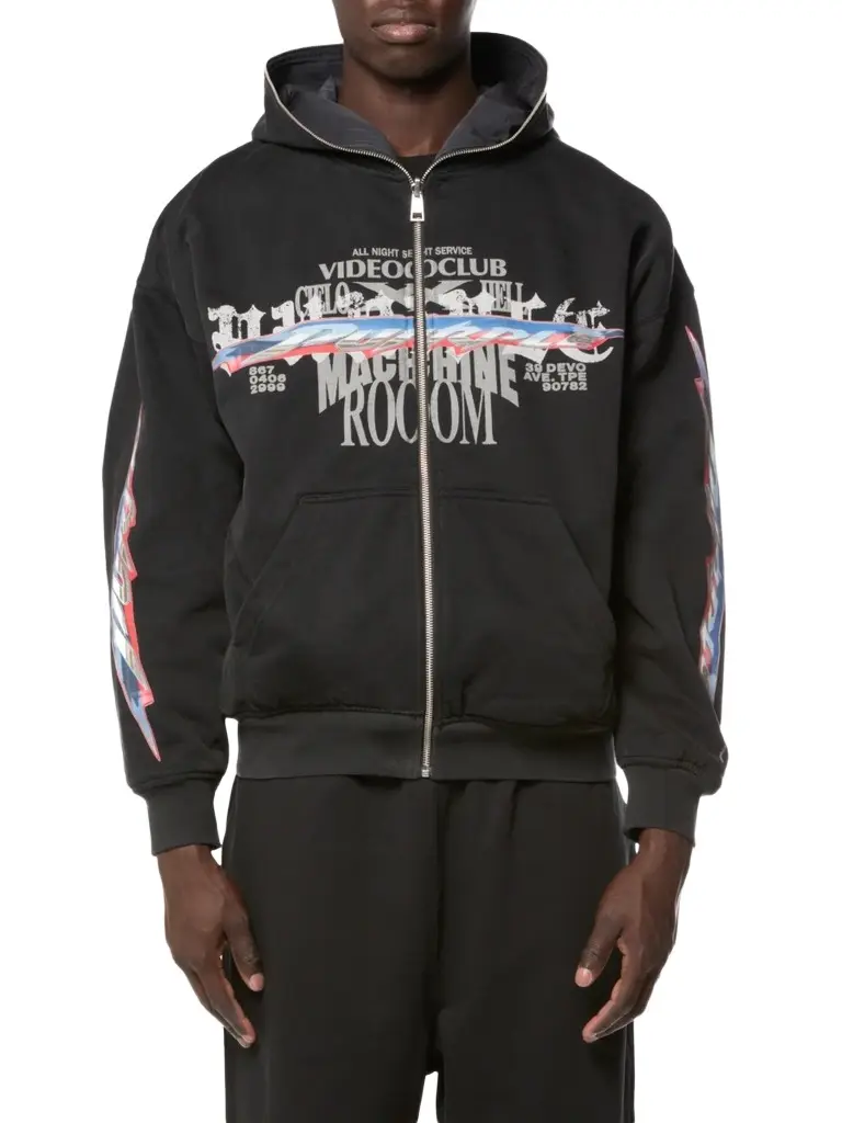 Purple Brand Men's Reversible Cotton Zip-Up Hoodie