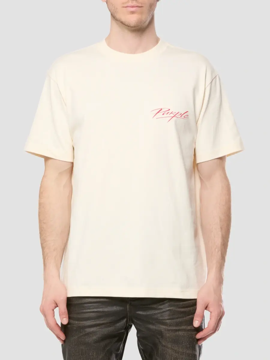 Purple Brand Men's Logo Jersey Crewneck T-Shirt | Thumbnail 2 Purple Brand Men's Logo Jersey Crewneck T-Shirt | Thumbnail 2