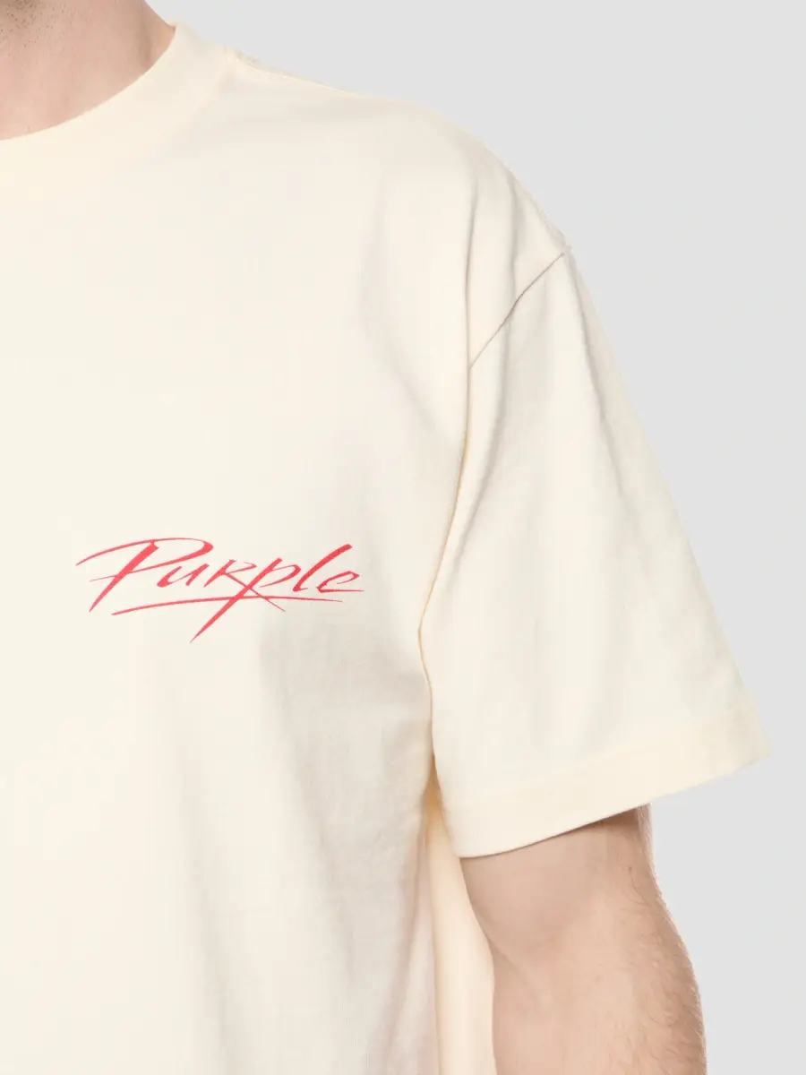 Purple Brand Men's Logo Jersey Crewneck T-Shirt | Thumbnail 4 Purple Brand Men's Logo Jersey Crewneck T-Shirt | Thumbnail 4
