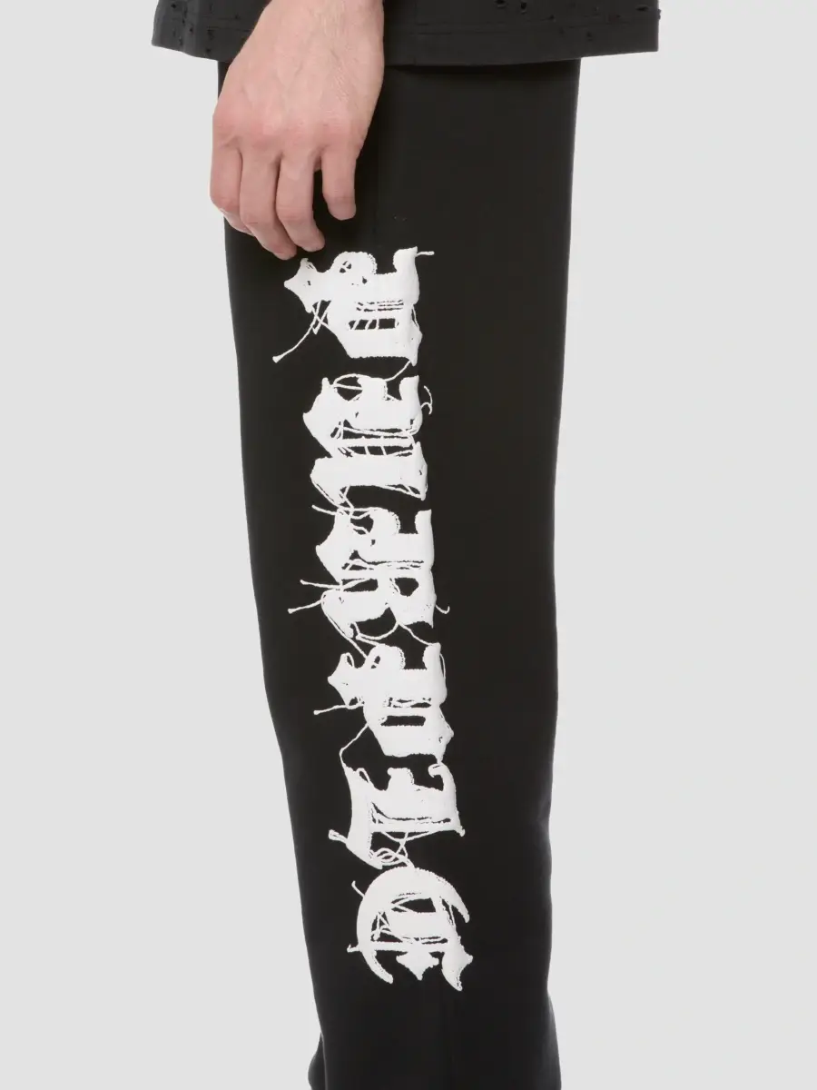 Purple Brand Men's Logo Cotton Mid-Rise Flared Pants | Thumbnail 3 Purple Brand Men's Logo Cotton Mid-Rise Flared Pants | Thumbnail 3