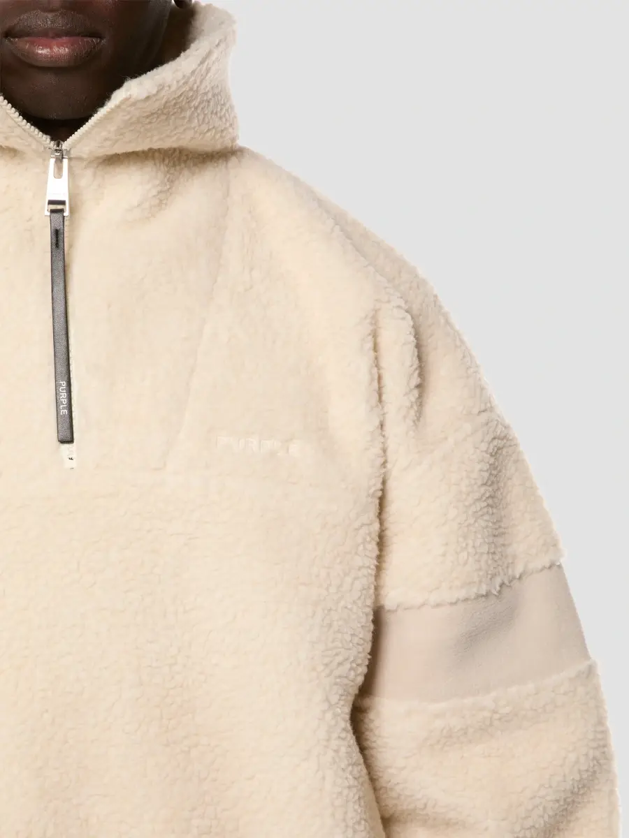 Purple Brand Men's Polar Fleece Half-Zip Sweater | Thumbnail 3