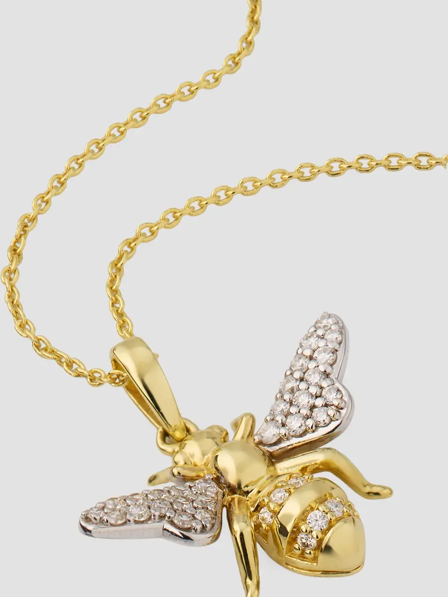 Roberto Coin Women's Tiny Treasures 18K Yellow Gold & 0.15 TCW Diamond Pendant Necklace | Thumbnail 2