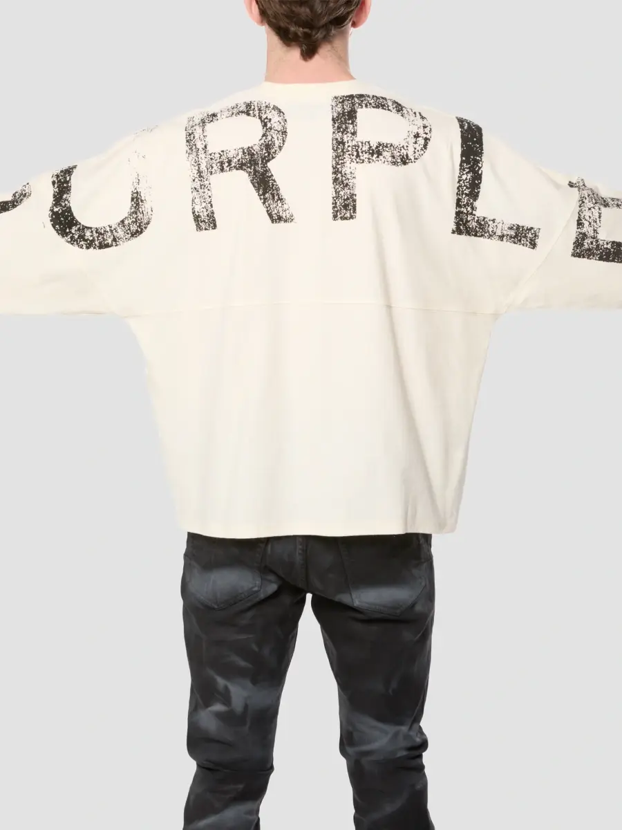 Purple Brand Men's Souvenir Cotton Long-Sleeve T-Shirt | Thumbnail 3 Purple Brand Men's Souvenir Cotton Long-Sleeve T-Shirt | Thumbnail 3