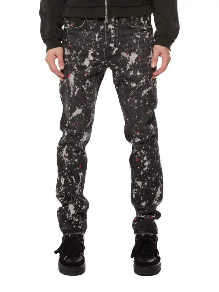 Purple Brand Men's Marble-Effect Mid-Rise Jeans