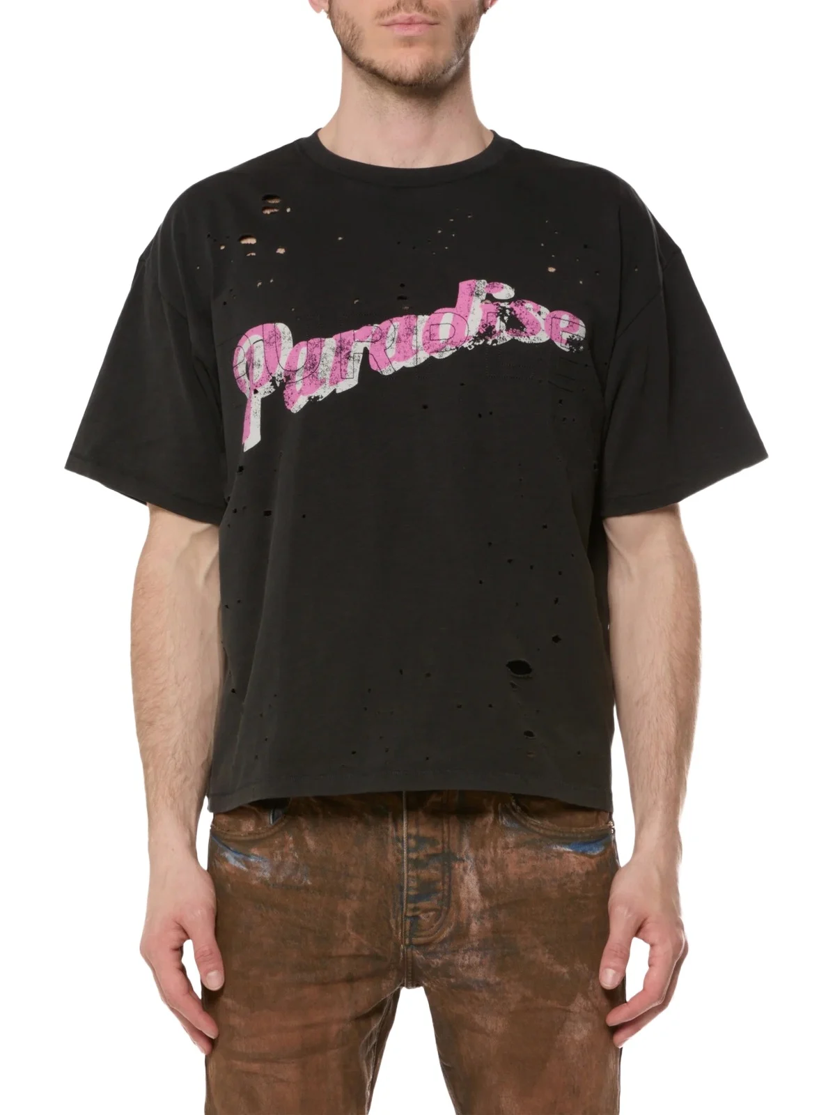 Purple Brand Men's Graphic Cotton Jersey Boxy T-Shirt