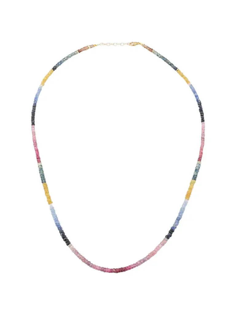 JIA JIA Women's Light Rainbow 14K Yellow Gold & Sapphire Beaded Necklace