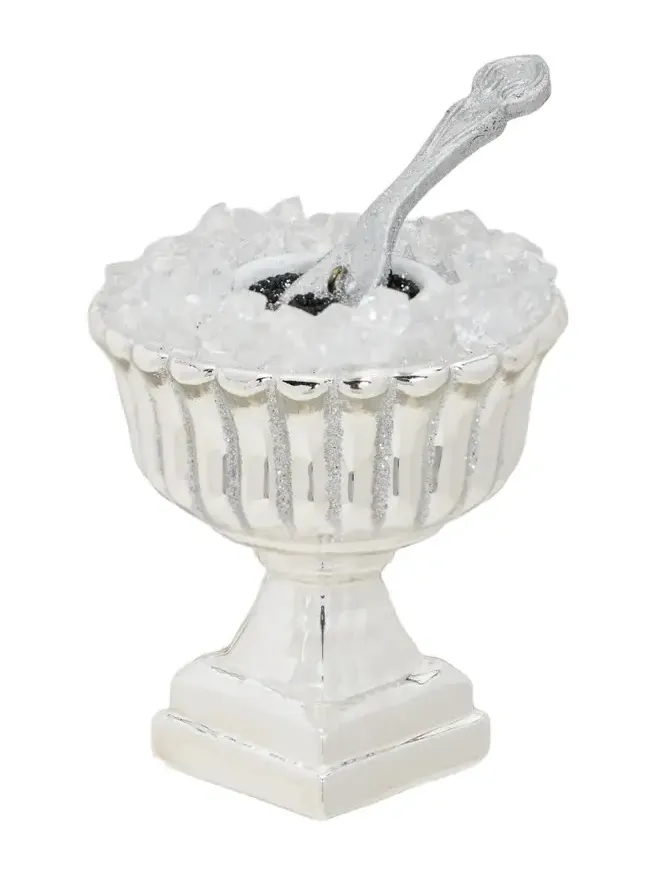 Cody Foster & Co Glass Chilled Caviar Ornament
