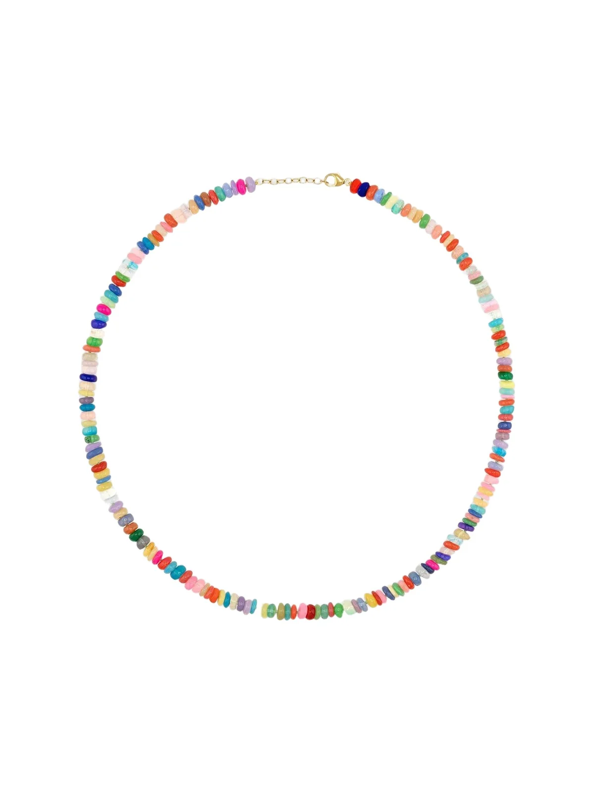 Women's Solel 14K Yellow Gold & Opal Bead Necklace Women's Solel 14K Yellow Gold & Opal Bead Necklace