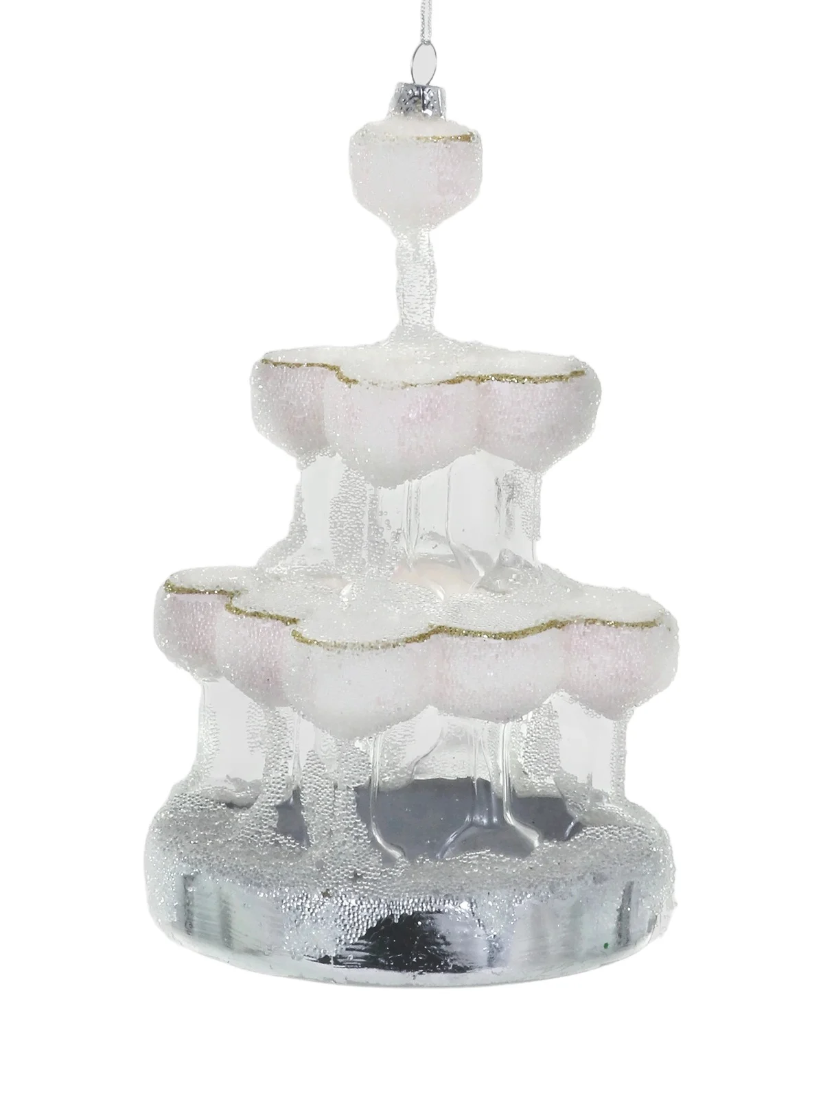 Cody Foster & Co Champagne Tower Glass Ornament