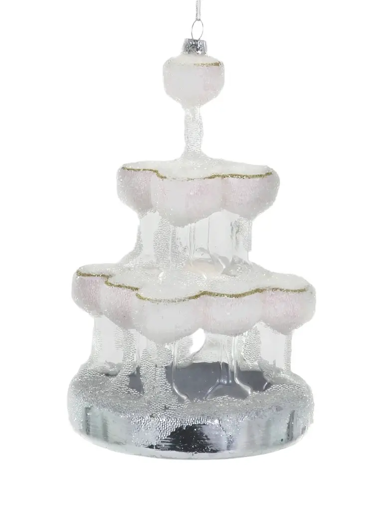 Cody Foster & Co Champagne Tower Glass Ornament