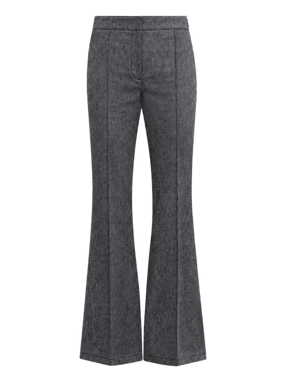 Women's Lola Denim Stretch Crepe Cropped Flare Trousers Women's Lola Denim Stretch Crepe Cropped Flare Trousers