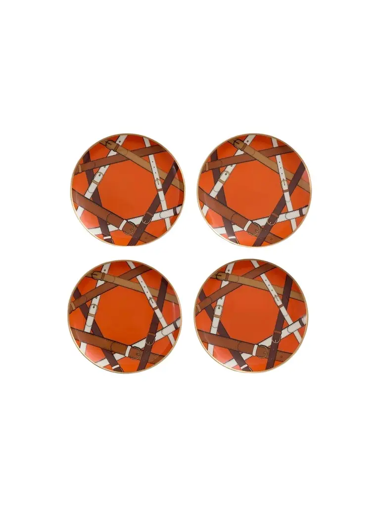 Saville 4-Piece Porcelain Small Plate Set