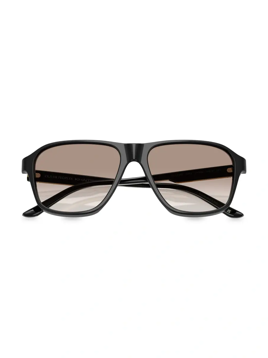 Oliver Peoples Women's x Khaite 56MM Square Sunglasses | Thumbnail 5 Oliver Peoples Women's x Khaite 56MM Square Sunglasses | Thumbnail 5