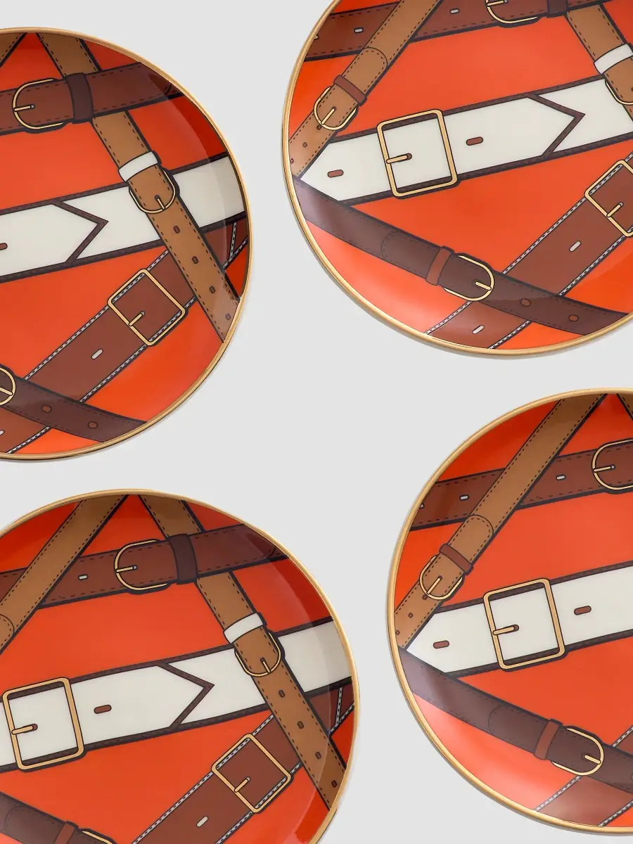 Jonathan Adler Saville 4-Piece Porcelain Coaster Set | Thumbnail 3 Jonathan Adler Saville 4-Piece Porcelain Coaster Set | Thumbnail 3