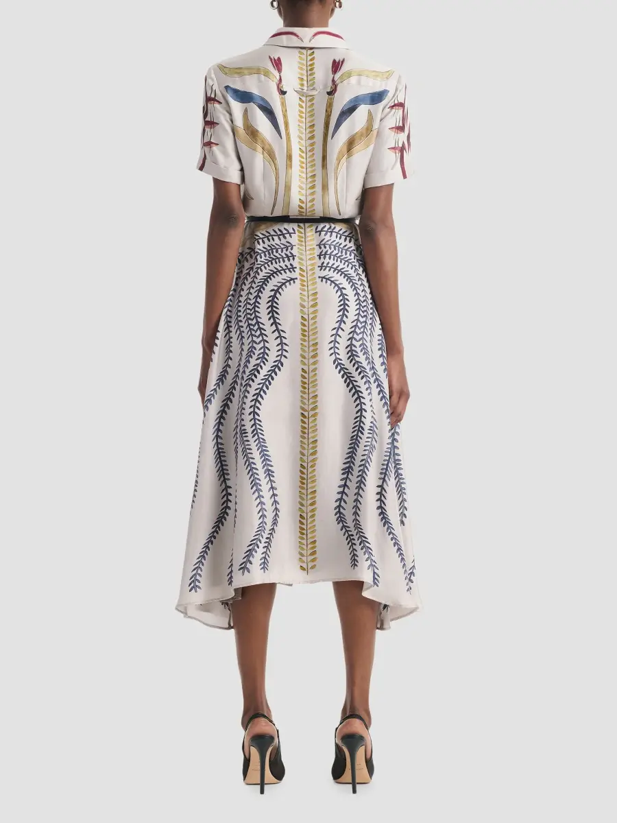 Altuzarra Women's Kiera Printed Silk Shirtdress | Thumbnail 3