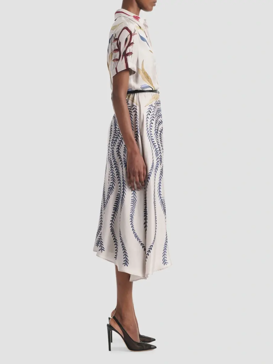 Altuzarra Women's Kiera Printed Silk Shirtdress | Thumbnail 5