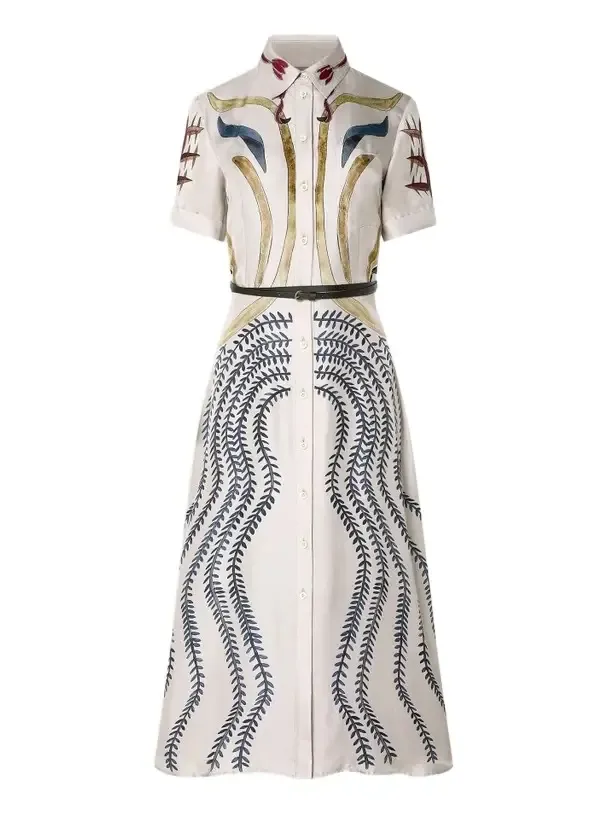 Altuzarra Women's Kiera Printed Silk Shirtdress
