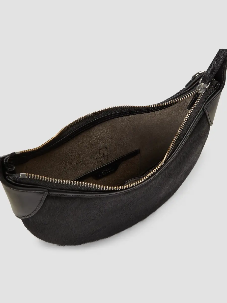 Polo Ralph Lauren Women's Polo ID Small Calf Hair Shoulder Bag | Thumbnail 6 Polo Ralph Lauren Women's Polo ID Small Calf Hair Shoulder Bag | Thumbnail 6