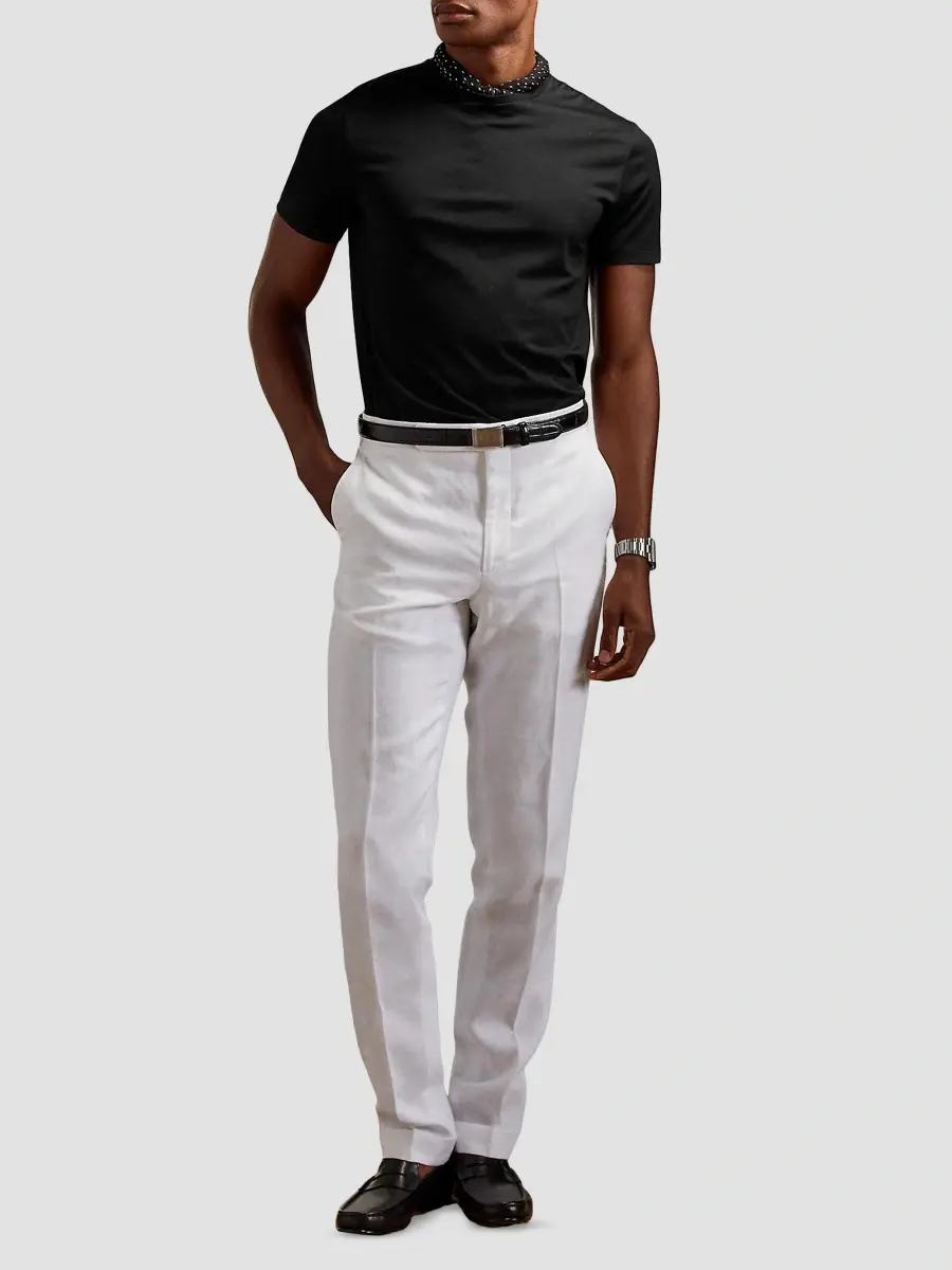 Ralph Lauren Purple Label Men's Short-Sleeve Crewneck Cotton Tee | Thumbnail 2 Ralph Lauren Purple Label Men's Short-Sleeve Crewneck Cotton Tee | Thumbnail 2