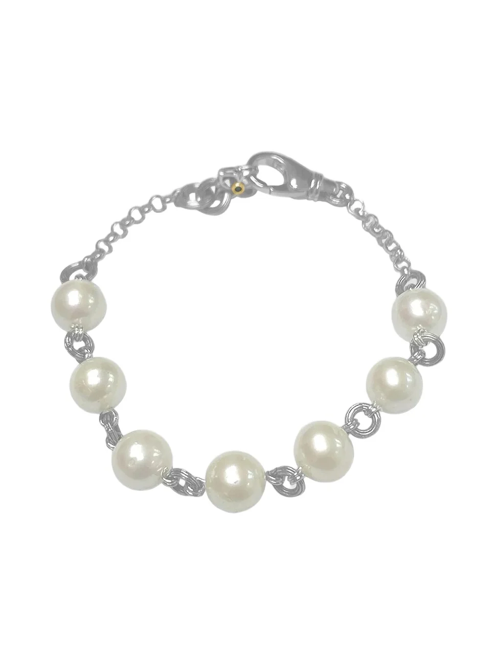 STEPHEN DWECK Women's ​Sterling Silver, Cultured Freshwater Pearl & 0.03 TCW Diamond Bracelet