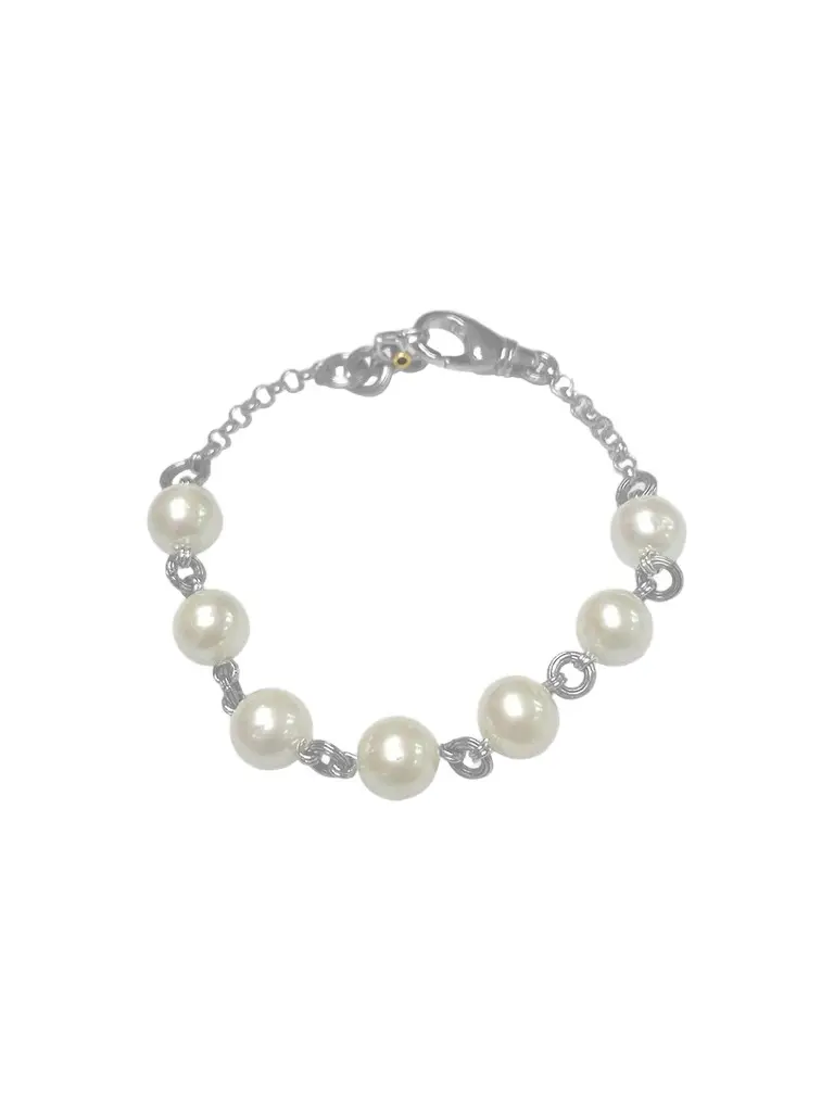 STEPHEN DWECK Women's Sterling Silver, Cultured Freshwater Pearl & 0.03 TCW Diamond Bracelet