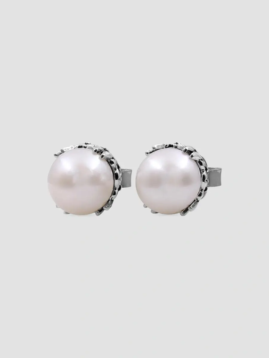 STEPHEN DWECK Women's Sterling Silver & Cultured Freshwater Pearl Stud Earrings | Thumbnail 2 STEPHEN DWECK Women's Sterling Silver & Cultured Freshwater Pearl Stud Earrings | Thumbnail 2