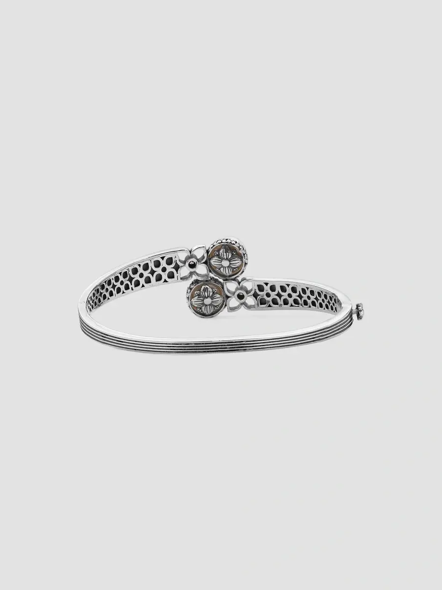 STEPHEN DWECK Women's Sterling Silver, 18K Yellow Gold, Cultured Freshwater Pearl & 0.06 TCW Diamond Bypass Bracelet | Thumbnail 3 STEPHEN DWECK Women's Sterling Silver, 18K Yellow Gold, Cultured Freshwater Pearl & 0.06 TCW Diamond Bypass Bracelet | Thumbnail 3