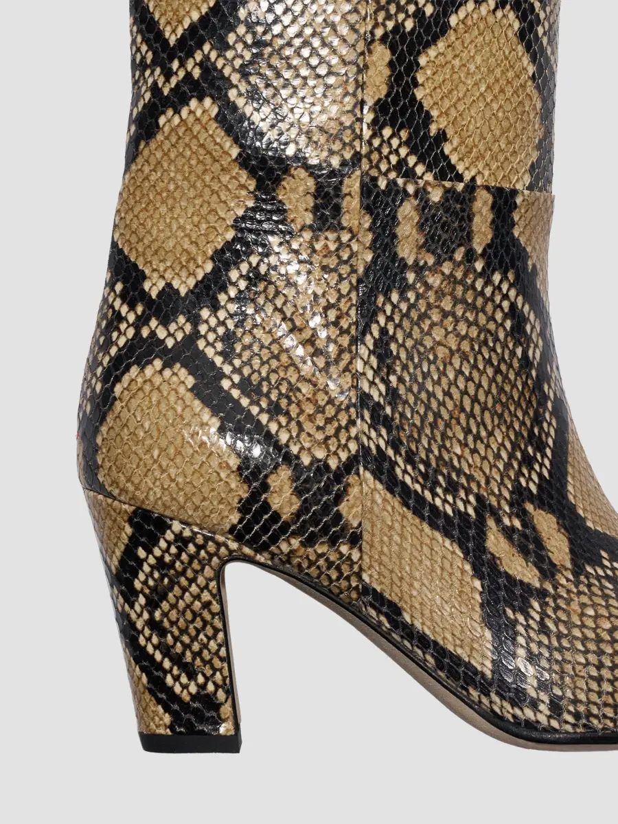 aeyde Women's Silva 75MM Snakeskin-Print Leather Knee-High Boots | Thumbnail 4 aeyde Women's Silva 75MM Snakeskin-Print Leather Knee-High Boots | Thumbnail 4