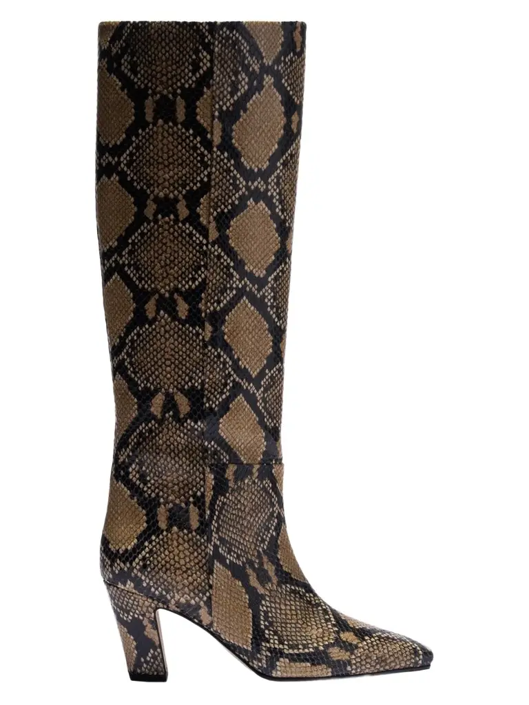 Women's Silva 75MM Snakeskin-Print Leather Knee-High Boots Women's Silva 75MM Snakeskin-Print Leather Knee-High Boots