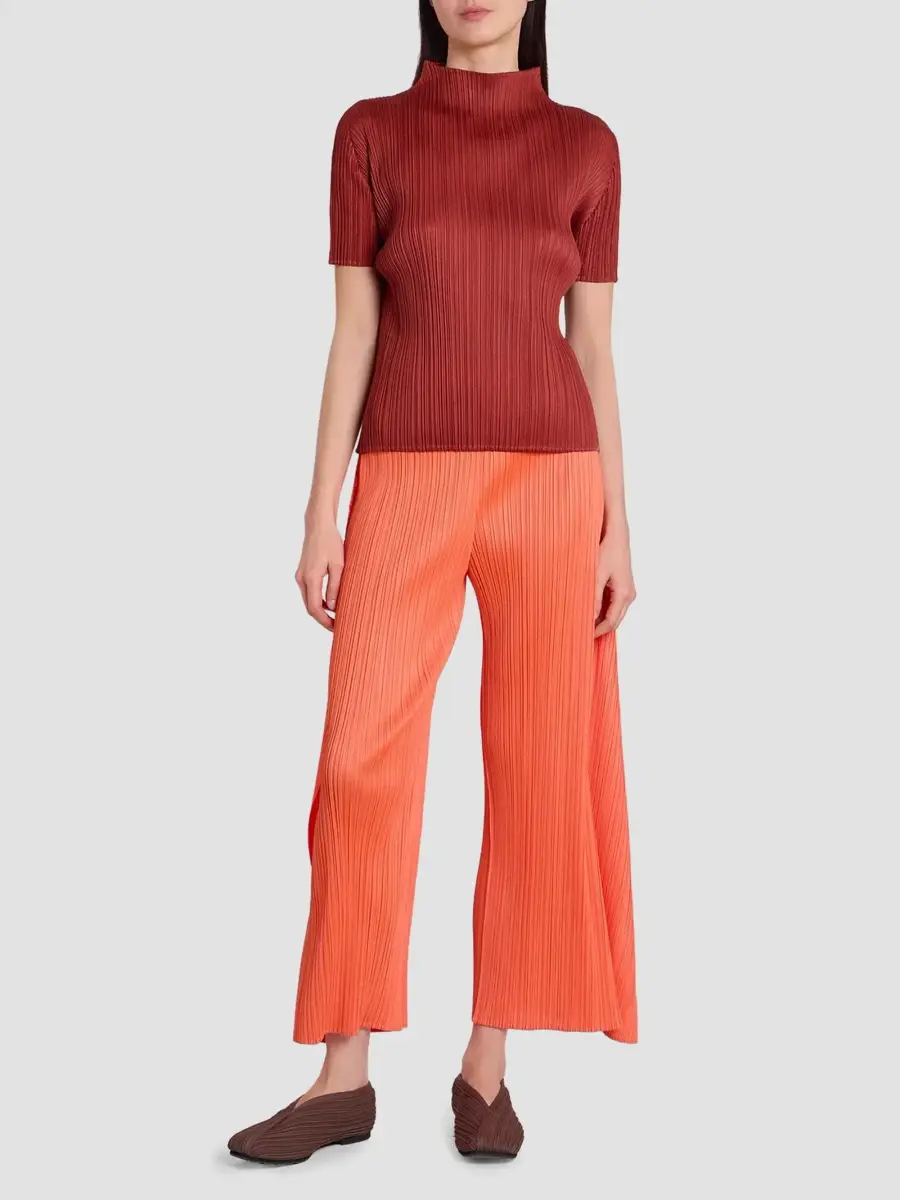 Pleats Please Issey Miyake Women's Monthly Colors: September Mock Turtleneck Top | Thumbnail 4 Pleats Please Issey Miyake Women's Monthly Colors: September Mock Turtleneck Top | Thumbnail 4