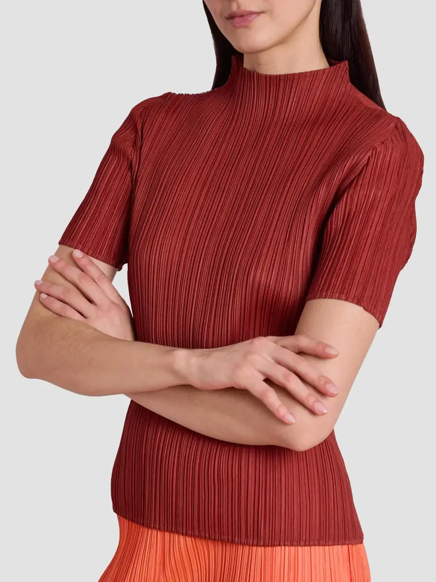 Pleats Please Issey Miyake Women's Monthly Colors: September Mock Turtleneck Top | Thumbnail 7 Pleats Please Issey Miyake Women's Monthly Colors: September Mock Turtleneck Top | Thumbnail 7