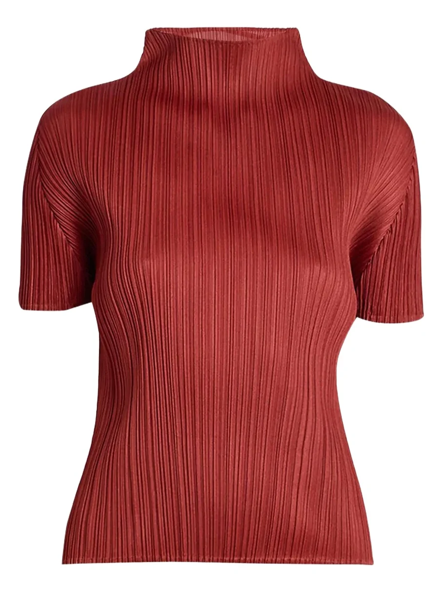 Pleats Please Issey Miyake Women's Monthly Colors: September Mock Turtleneck Top
