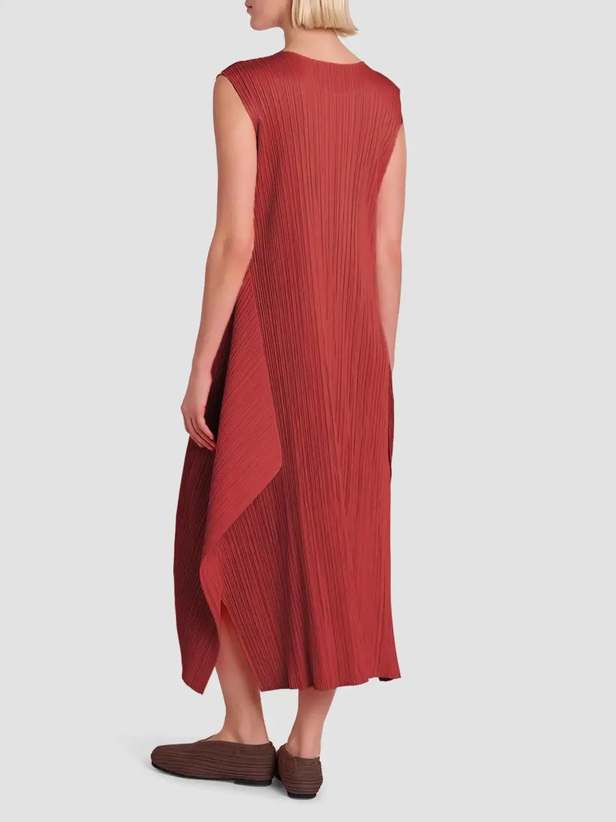 Pleats Please Issey Miyake Women's Monthly Colors: September Dress Cocoon Midi Dress | Thumbnail 3 Pleats Please Issey Miyake Women's Monthly Colors: September Dress Cocoon Midi Dress | Thumbnail 3