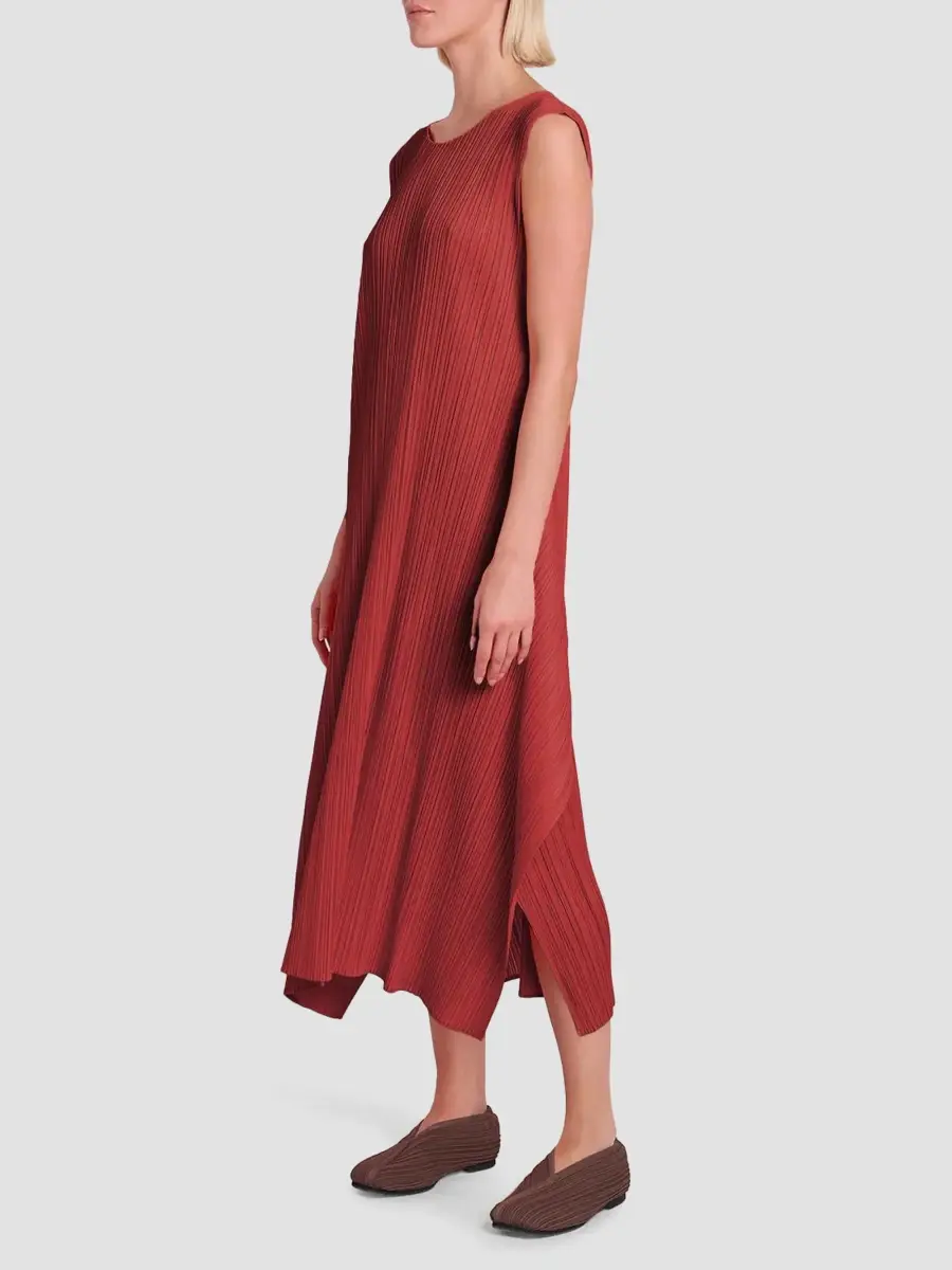 Pleats Please Issey Miyake Women's Monthly Colors: September Dress Cocoon Midi Dress | Thumbnail 5 Pleats Please Issey Miyake Women's Monthly Colors: September Dress Cocoon Midi Dress | Thumbnail 5