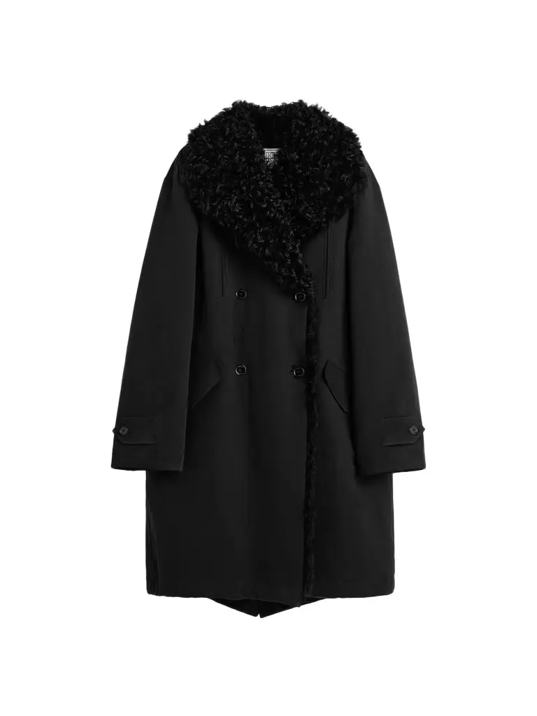 Women's Shearling-Cotton Parka