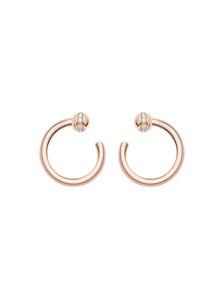 Women's Possession 18k Rose Gold & 0.20 TCW Diamond Front-Facing Hoop Earrings Women's Possession 18k Rose Gold & 0.20 TCW Diamond Front-Facing Hoop Earrings