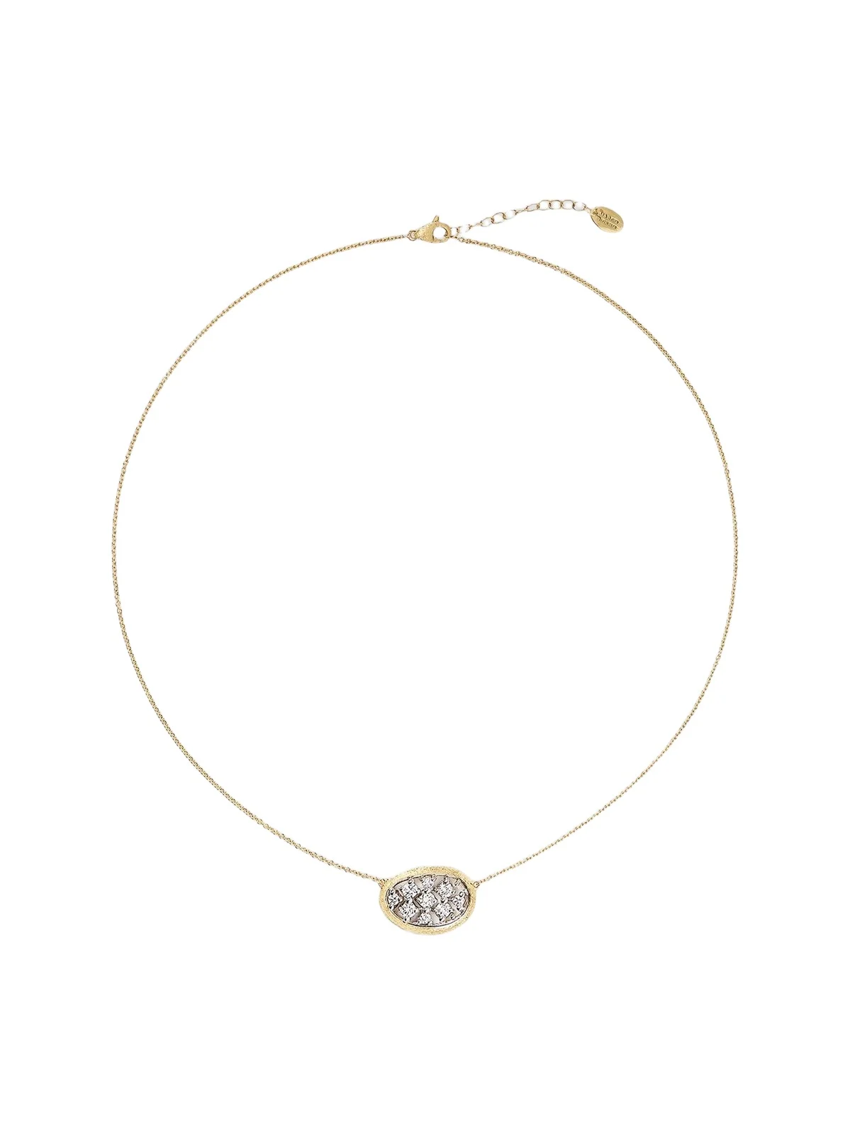 Women's Lunaria Alta 18K Two-Tone Pavé Diamond Pendant Necklace, Medium Women's Lunaria Alta 18K Two-Tone Pavé Diamond Pendant Necklace, Medium