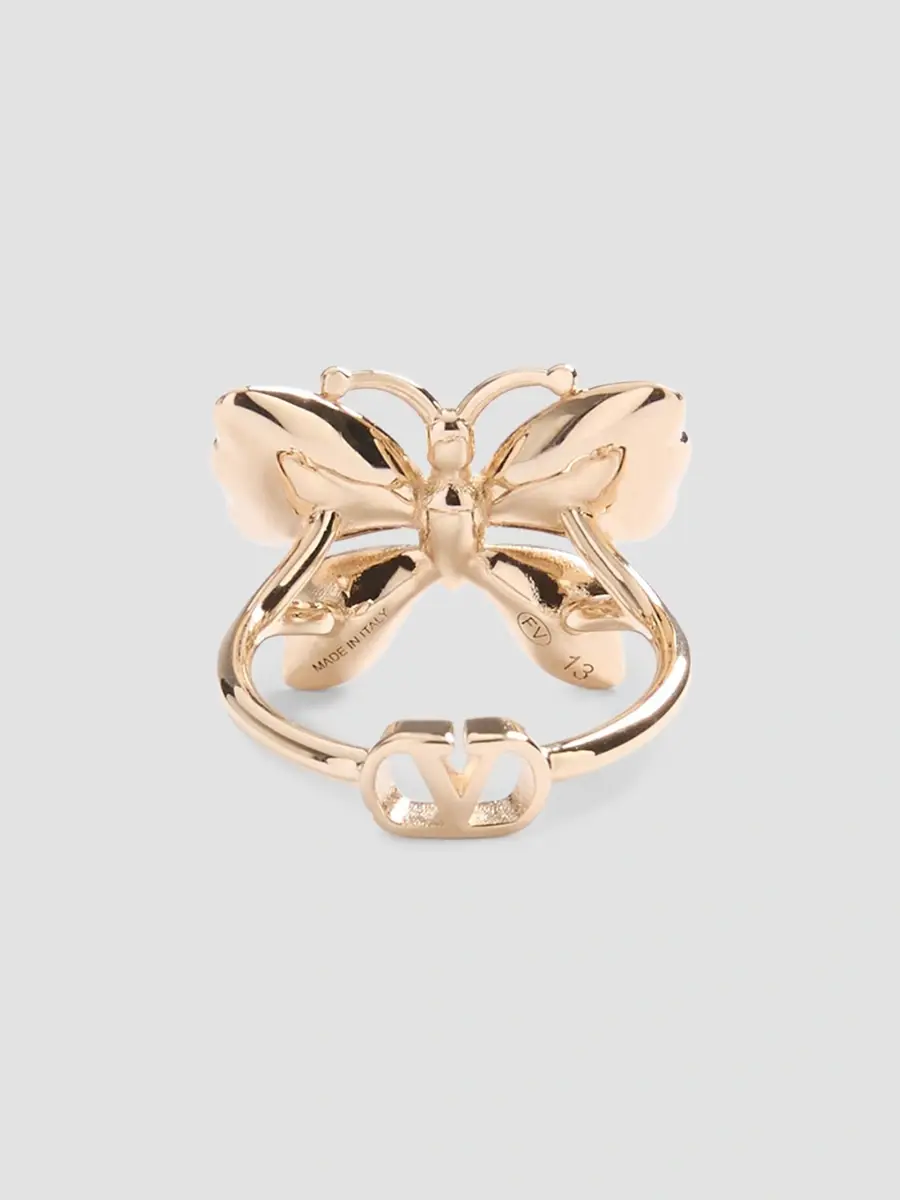 Valentino Women's Flutterby Ring in Metal and Swarovski Crystals - Platinum Crystal | Thumbnail 5 Valentino Women's Flutterby Ring in Metal and Swarovski Crystals - Platinum Crystal | Thumbnail 5