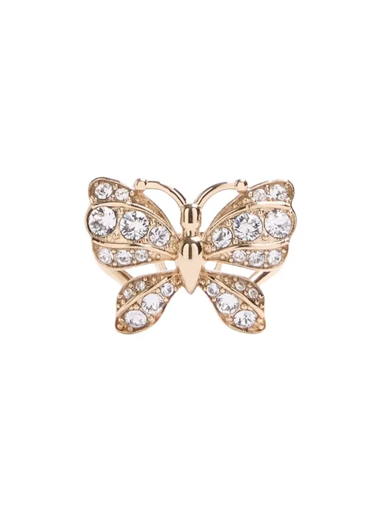 Women's Flutterby Ring in Metal and Swarovski Crystals - Platinum Crystal Women's Flutterby Ring in Metal and Swarovski Crystals - Platinum Crystal