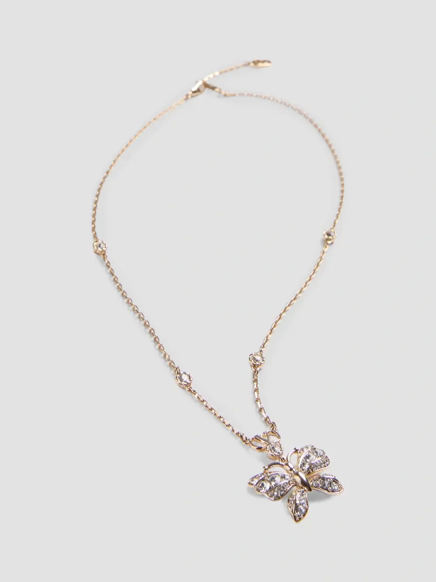 Valentino Women's Flutterby Metal and Swarovski Crystals Necklace | Thumbnail 2 Valentino Women's Flutterby Metal and Swarovski Crystals Necklace | Thumbnail 2