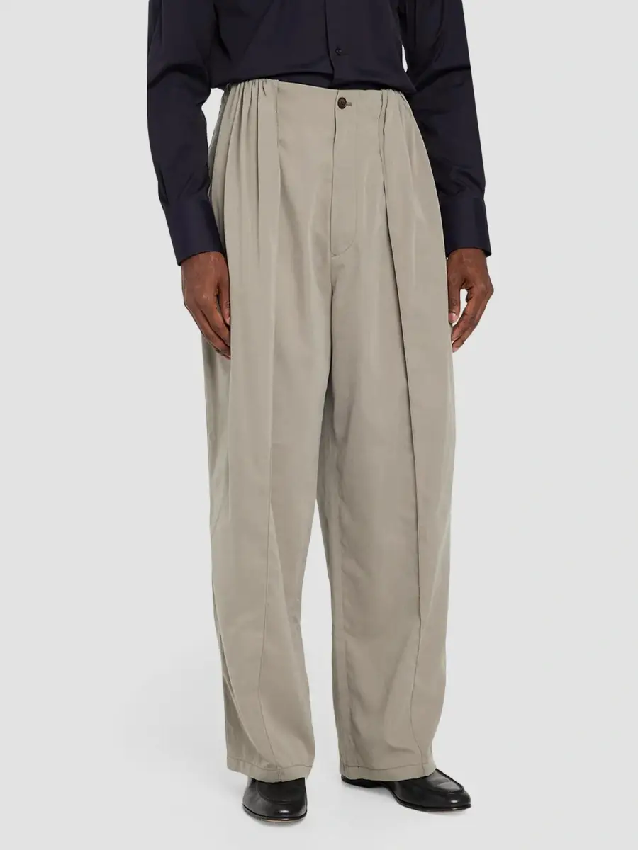 Giorgio Armani Men's Pleat-Front Wide-Leg Trousers | Thumbnail 4 Giorgio Armani Men's Pleat-Front Wide-Leg Trousers | Thumbnail 4