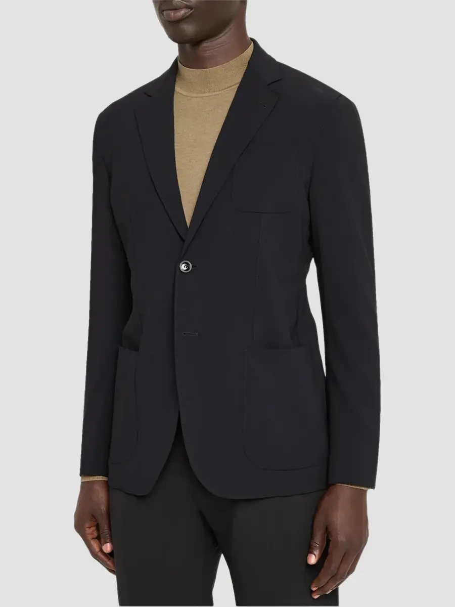 Giorgio Armani Men's Upton Virgin Wool Single-Breasted Jacket | Thumbnail 4