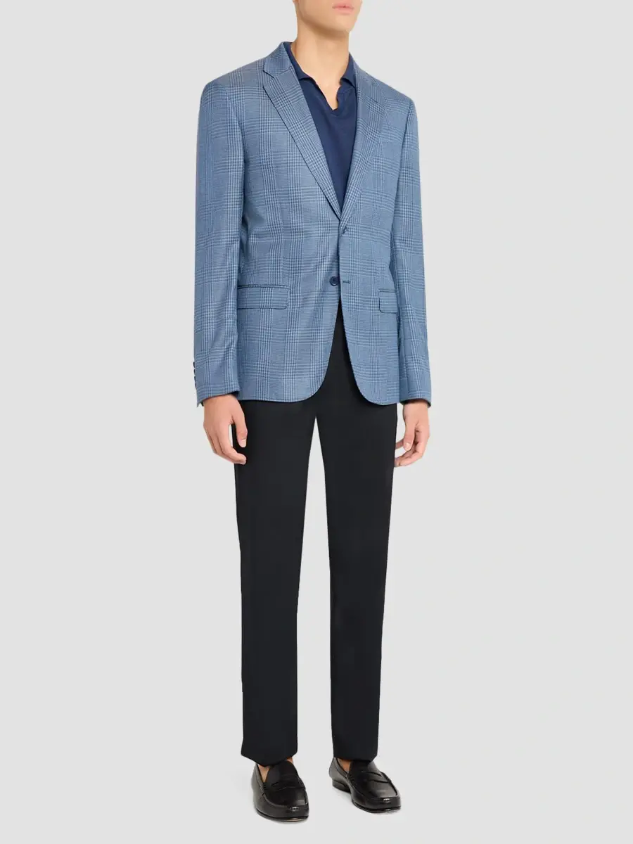 Emporio Armani Men's Tonal Glen Plaid Sport Jacket | Thumbnail 2 Emporio Armani Men's Tonal Glen Plaid Sport Jacket | Thumbnail 2