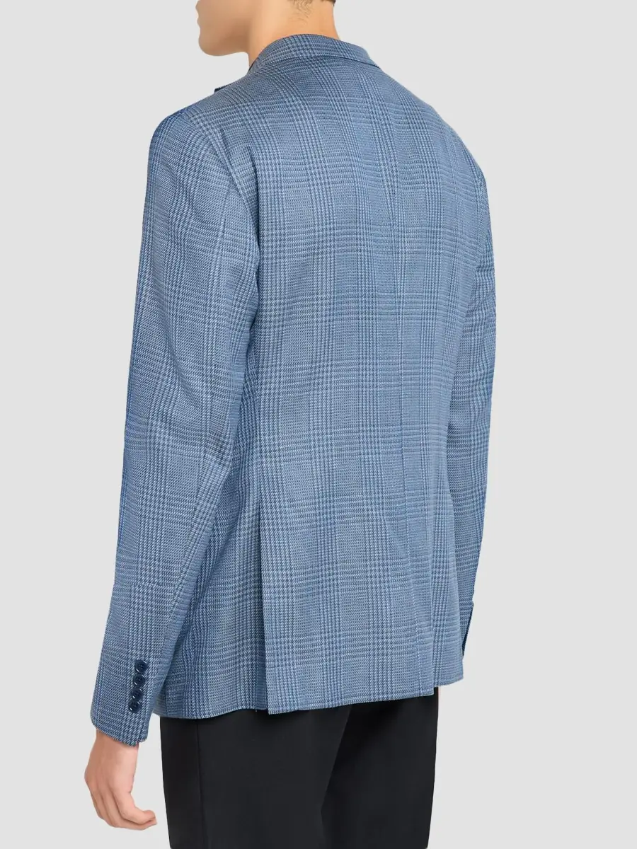 Emporio Armani Men's Tonal Glen Plaid Sport Jacket | Thumbnail 3 Emporio Armani Men's Tonal Glen Plaid Sport Jacket | Thumbnail 3
