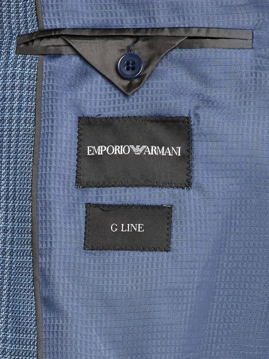 Emporio Armani Men's Tonal Glen Plaid Sport Jacket | Thumbnail 5 Emporio Armani Men's Tonal Glen Plaid Sport Jacket | Thumbnail 5