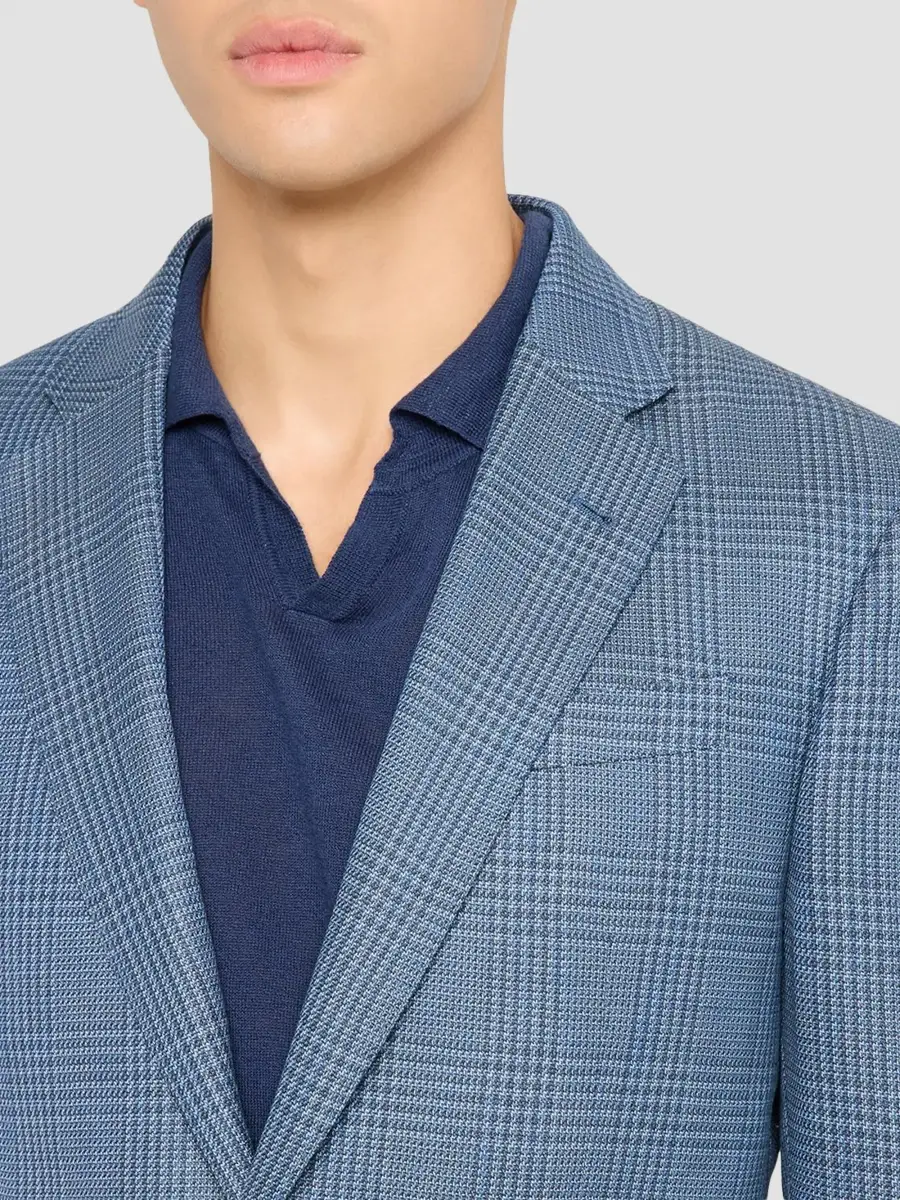 Emporio Armani Men's Tonal Glen Plaid Sport Jacket | Thumbnail 8 Emporio Armani Men's Tonal Glen Plaid Sport Jacket | Thumbnail 8