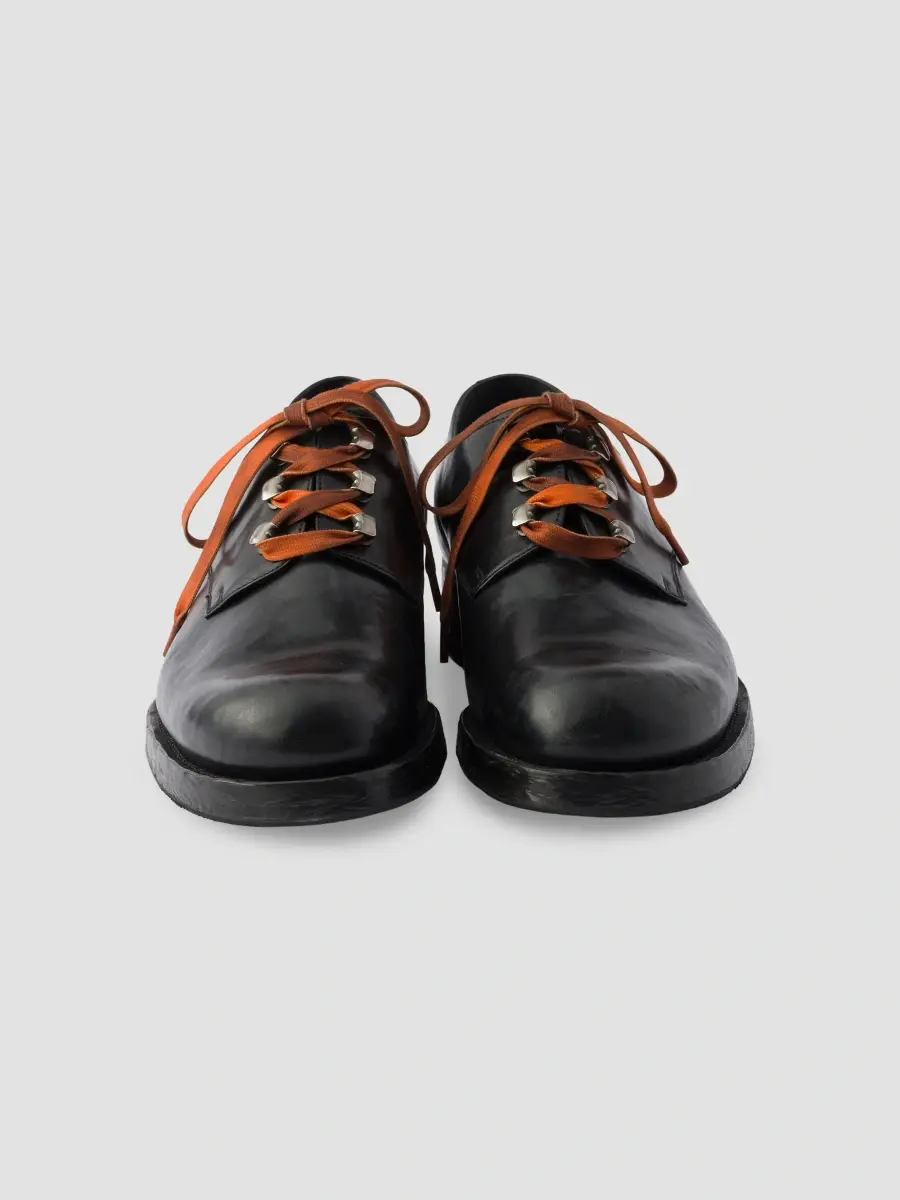 Prada Men's Antiqued Leather Lace-Up Shoes | Thumbnail 3 Prada Men's Antiqued Leather Lace-Up Shoes | Thumbnail 3