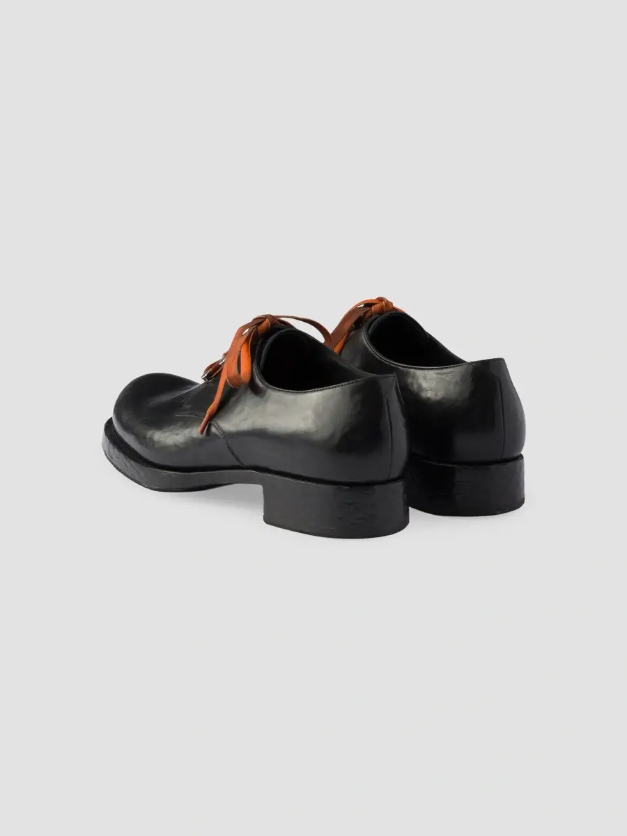 Prada Men's Antiqued Leather Lace-Up Shoes | Thumbnail 4 Prada Men's Antiqued Leather Lace-Up Shoes | Thumbnail 4